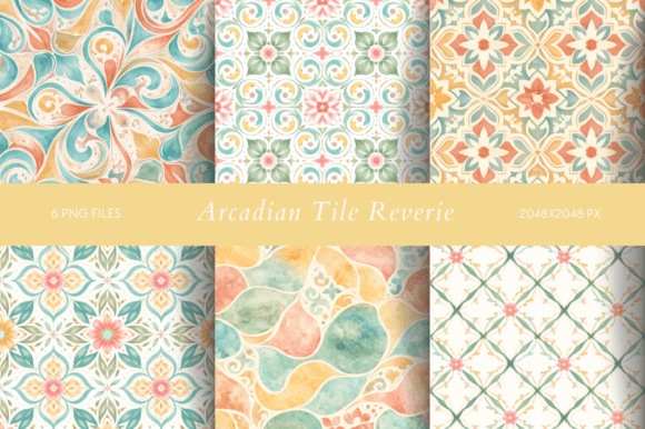 Arcadian Tile Reverie: Weaving Romance into Every Design