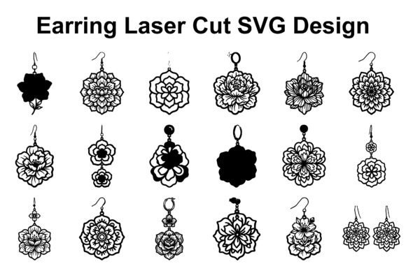 Floral Earrings SVG Bundle: Your Blueprint for Handmade Jewelry
