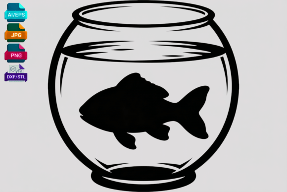 Goldfish Bowl Silhouette SVG: A Designer's Go-To Cut File
