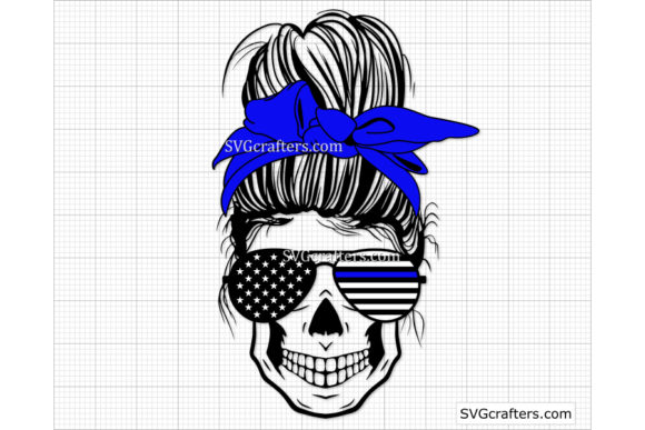 Messy Bun Police, Thin Blue Line: A Font with Heart and Heritage
