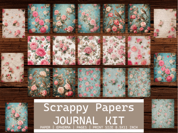 Shabby Chic Scrappy Papers: Crafting a Vintage Junk Journal Aesthetic
