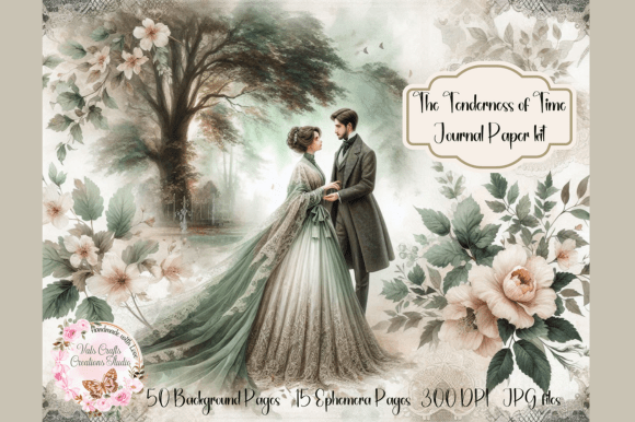 The Tenderness of Time Journal Paper Kit: A Design Asset