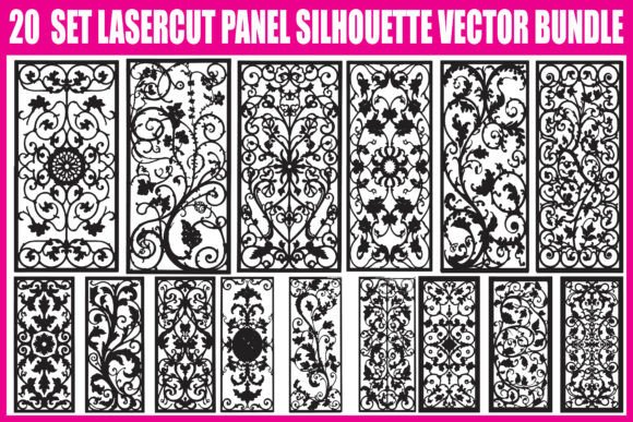 Timeless Ornamental Elegance: The Lasercut Panel Vector Bundle