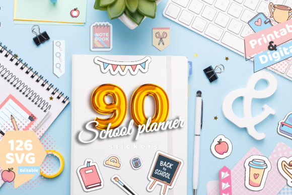 Transform Your Notes with School Planner Digital Stickers