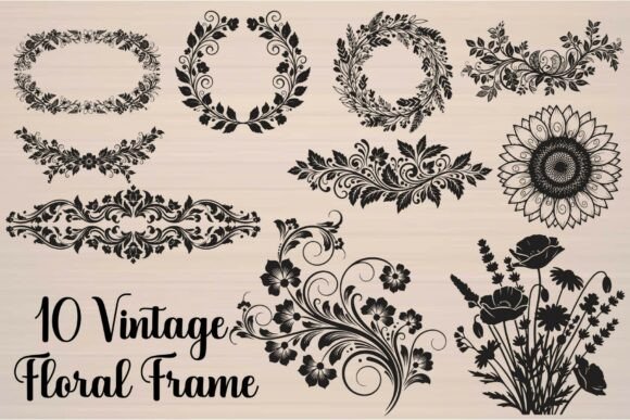 Vintage Floral Frames: Timeless Botanical Art for Modern Crafters